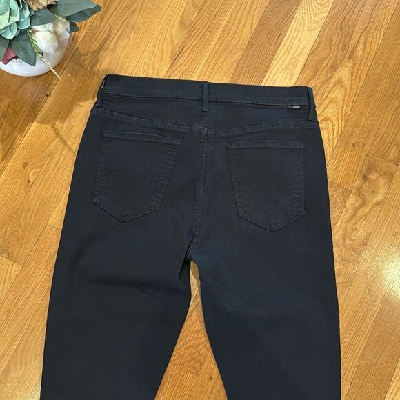 Mother Stunner Zip Ankle Step Fray Not Guilty Women's Black Jeans-31-Excellent - Picture 10 of 16